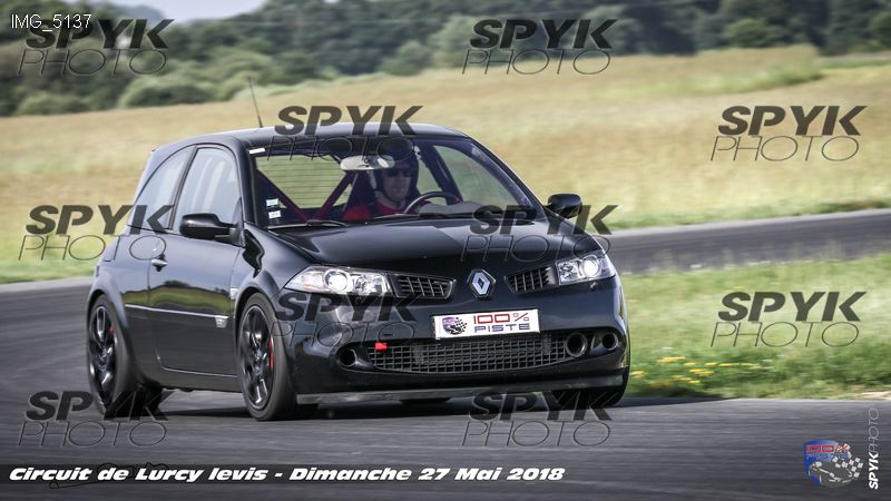 Circuit de Lurcy levis le 27 Mai 2018 Renault Megane 2 RS noire