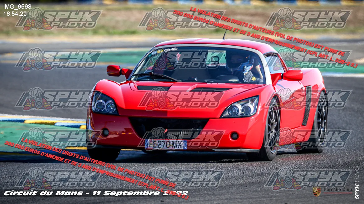 Voiture speedster en bois rouge